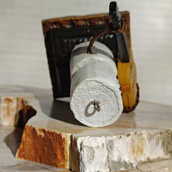 Original S'MORES Christmas Ornament 2003 Marshmallow Snowman Playing Guitar - Picture 7 of 8